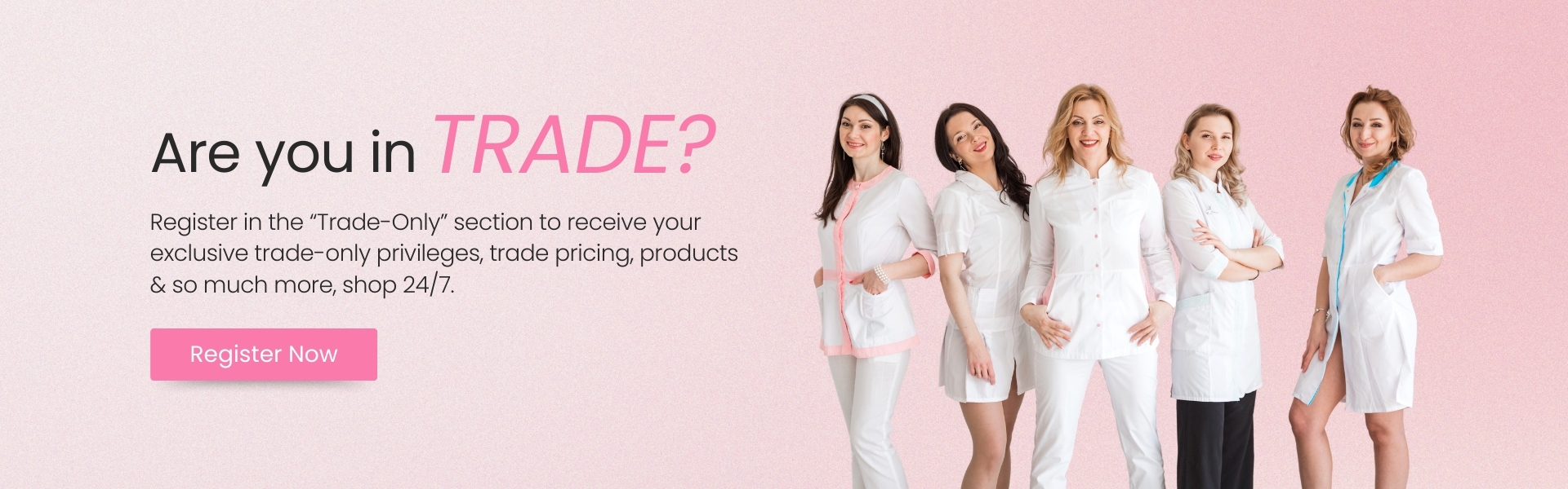 Trade Banner - Beauty Warehouse