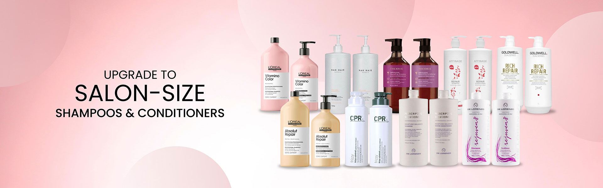 Upgrade to salon-size shampoo and conditioners image by Beauty Warehouse